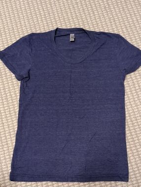 American Apparel Women's Short Sleeve Crew Tee in Navy Heather